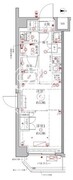 クレイシアIDZ幡ヶ谷 411 間取り図