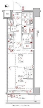 クレイシアIDZ幡ヶ谷 210 間取り図