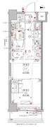クレイシアIDZ幡ヶ谷 409 間取り図