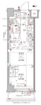 クレイシアIDZ幡ヶ谷 309 間取り図