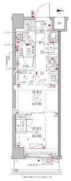 クレイシアIDZ幡ヶ谷 209 間取り図
