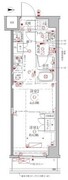 クレイシアIDZ幡ヶ谷 508 間取り図