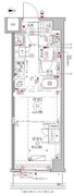 クレイシアIDZ幡ヶ谷 208 間取り図