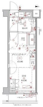 クレイシアIDZ幡ヶ谷 307 間取り図
