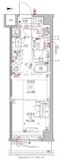 クレイシアIDZ幡ヶ谷 506 間取り図
