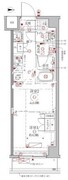 クレイシアIDZ幡ヶ谷 406 間取り図