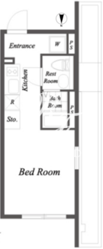 ルクレ大森 403 間取り図
