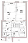 ラヴィエール荏原中延 201 間取り図