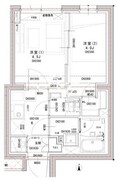 ラヴィエール荏原中延 301 間取り図