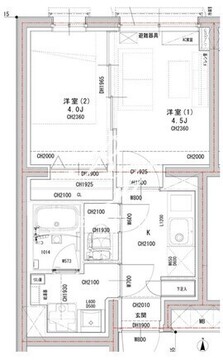 ラヴィエール荏原中延 302 間取り図