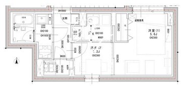 ラヴィエール荏原中延 303 間取り図