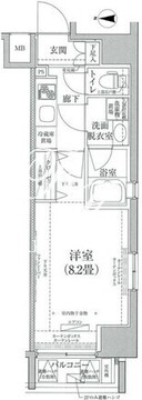 ルフレプレミアム神楽坂 304 間取り図