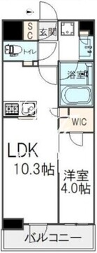 オープンレジデンシア新宿ザ・ハウス 303 間取り図