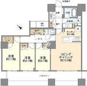 ザ・パークハウス西新宿タワー60 810 間取り図