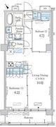 パークアクシス駒込ヒルトップ 303 間取り図