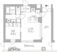 グランデュオ三軒茶屋12 402 間取り図