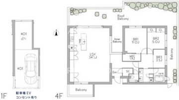 グランデュオ三軒茶屋12 401 間取り図