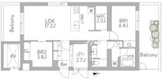 グランデュオ三軒茶屋12 304 間取り図