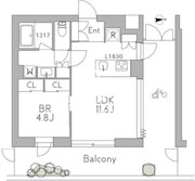 グランデュオ三軒茶屋12 302 間取り図