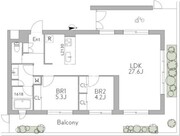 グランデュオ三軒茶屋12 301 間取り図