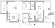 グランデュオ三軒茶屋12 204 間取り図