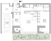 グランデュオ三軒茶屋12 101 間取り図