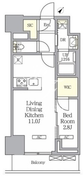 ラティエラ武蔵小山レジデンス 906 間取り図