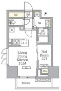 ラティエラ武蔵小山レジデンス 1003 間取り図