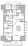 ラティエラ武蔵小山レジデンス 1104 間取り図
