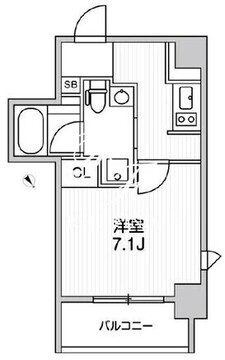 ライトハウス元浅草 401 間取り図