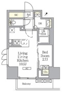 ラティエラ武蔵小山レジデンス 1203 間取り図