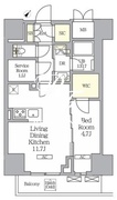 ラティエラ武蔵小山レジデンス 1207 間取り図