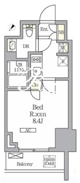 ラティエラ武蔵小山レジデンス 1301 間取り図