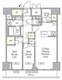 ラティエラ武蔵小山レジデンス 1705 間取り図