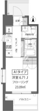 ガーデン蒲田 414 間取り図