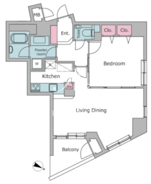 レジディア学芸大学 304 間取り図