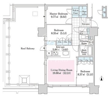 大崎ガーデンレジデンス 1410 間取り図
