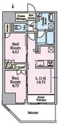 リビオメゾン東陽町ヒュッテ 201 間取り図