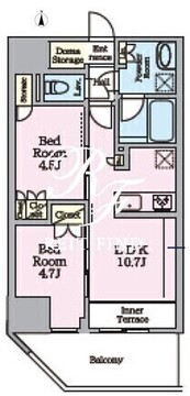 リビオメゾン東陽町ヒュッテ 601 間取り図