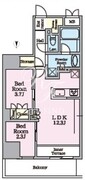 リビオメゾン東陽町ヒュッテ 204 間取り図