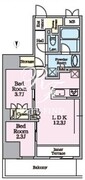 リビオメゾン東陽町ヒュッテ 304 間取り図