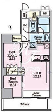 リビオメゾン東陽町ヒュッテ 604 間取り図