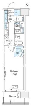 ロイヤルパークス有明 939 間取り図