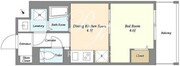 ヴィラクレール西馬込 202 間取り図