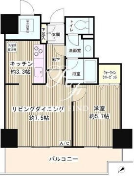 トレステージ目黒 1006 間取り図