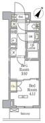 ラティエラ武蔵小山レジデンス 209 間取り図