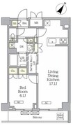 ラティエラ武蔵小山レジデンス 508 間取り図