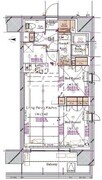 ブランシエスタ浅草蔵前 401 間取り図