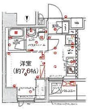 スパシエ新高円寺 401 間取り図