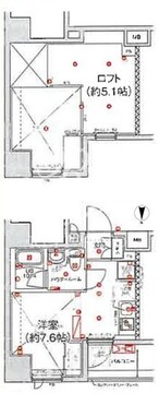 スパシエ新高円寺 801 間取り図
